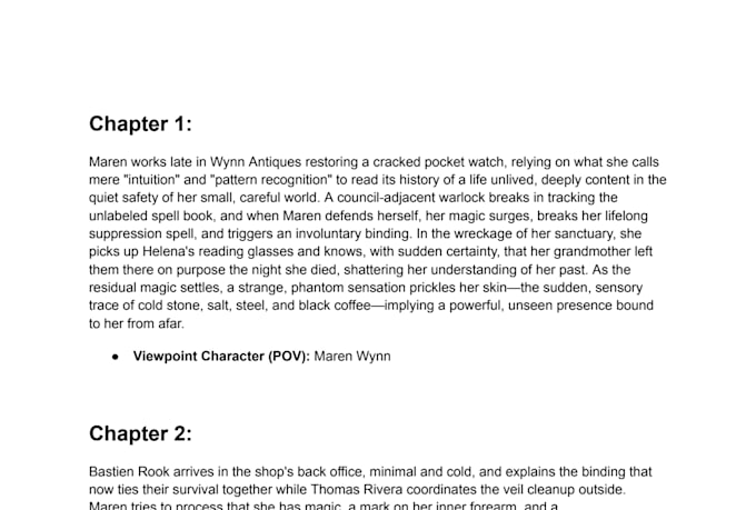 create a story bible for your short story, novella, or novel